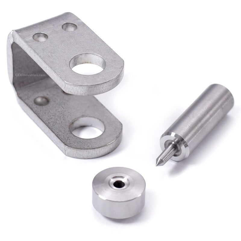 HolsterSmith Eyelet Setting Tool & Eyelet Combo - (1) [ #6 3-Piece Eyelet Setting Tool (3/16 Inch) ] + (100) [#6-9 Black Eyelets (3/16 Inch Diameter)] - for Holster Making, Sewing, Tents, Banners, Sails, etc. - Image 2
